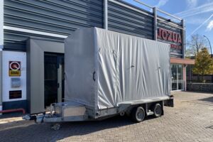 Machinetransporter met huif Ifor Williams GX126 366x184 2014 (1)