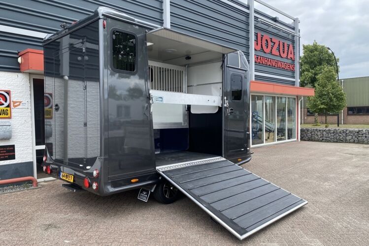 Steinsberger 2 paards trailer hengstenuitvoering daytona grey (10)